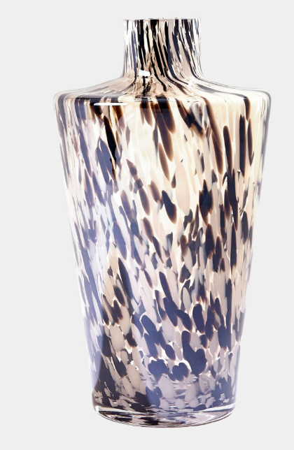 Confetti Shoulder Vase-Black/Beige, Small