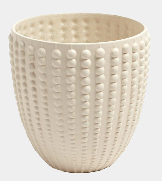 Nail Head Bowl-Rustic White