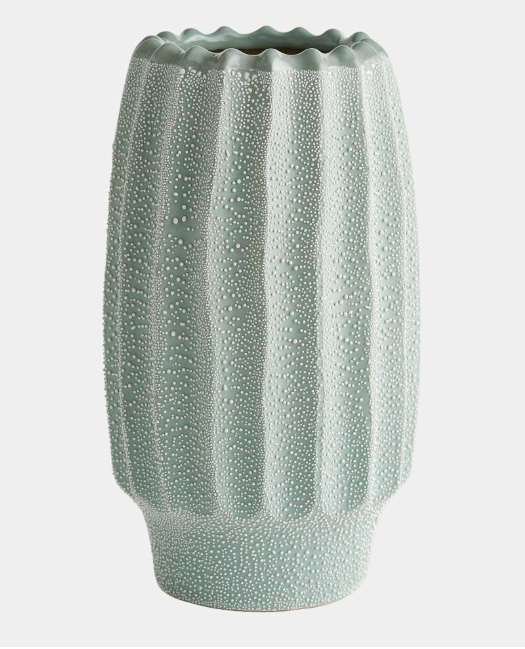 Echinus Vase-Green-Medium