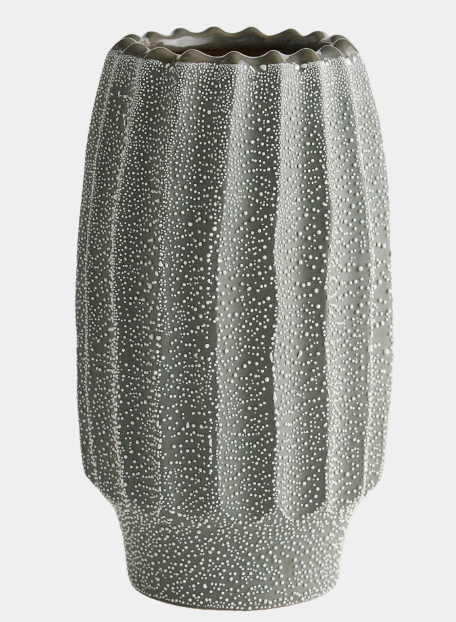 Echinus Vase-Gray-Large