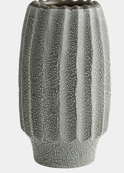 Echinus Vase-Gray-Medium