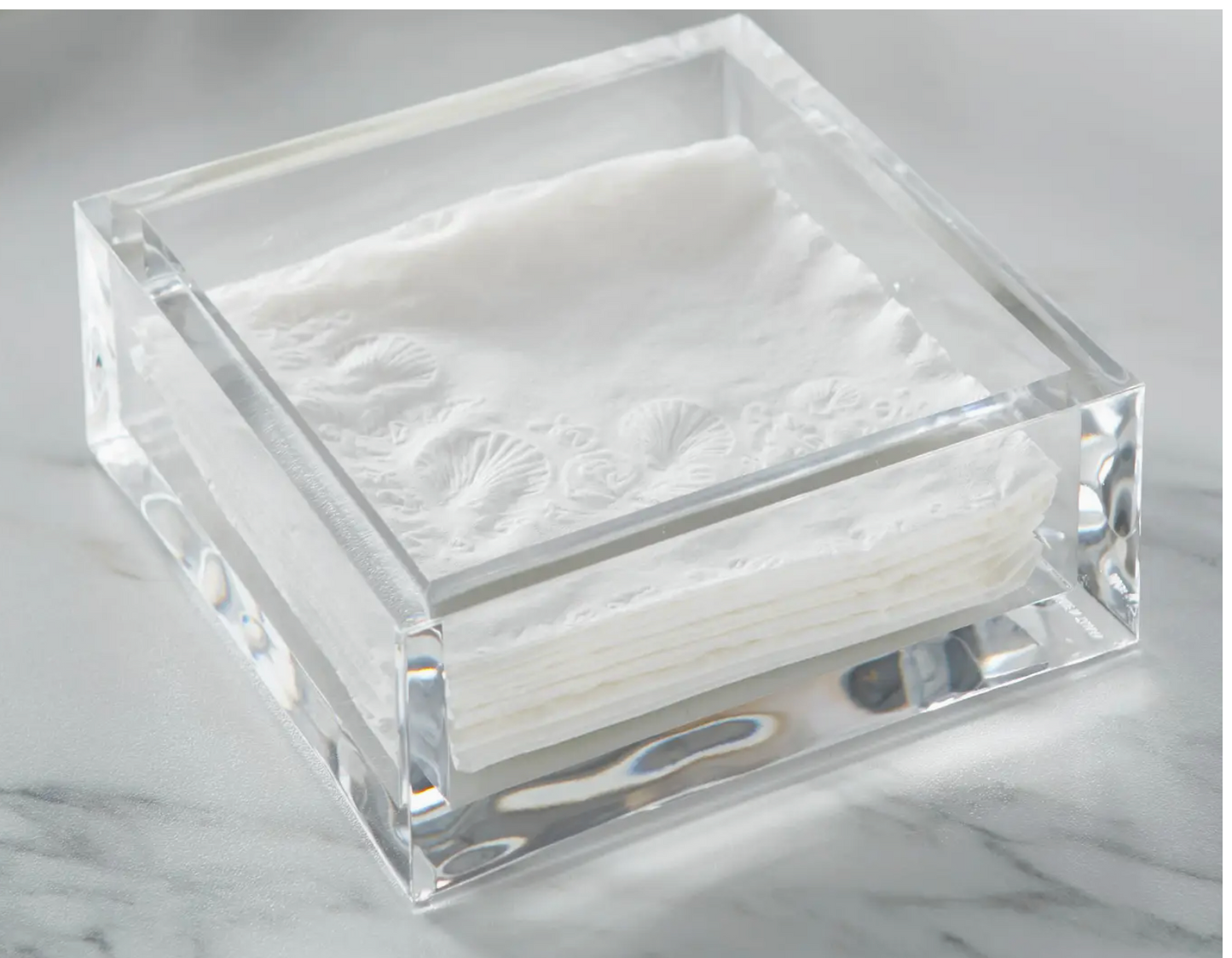 Acrylic Luncheon Napkin Holder, 8" x 8"