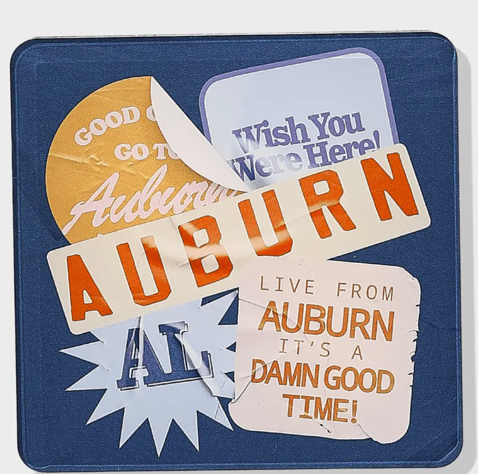 Auburn Coasters | Tailgate Collection, Set of 4 Coasters