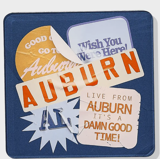 Auburn Coasters | Tailgate Collection, Set of 4 Coasters