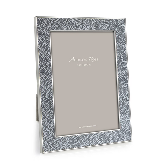 Grey Shagreen & Silver Frame, 5" x 7"