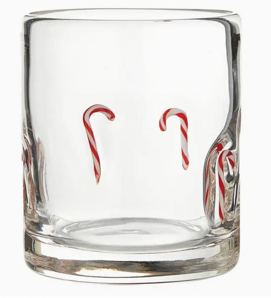 Figurine Rock Glass - Candy Cane