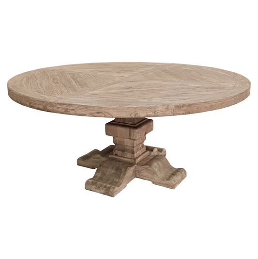 Round Dining Table - Old Elm