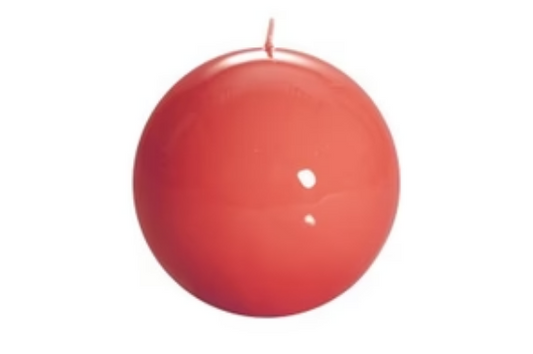 Meloria Ball Candle - 120mm Coral