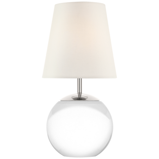 Terri 12" Cordless Accent Lamp - Clear