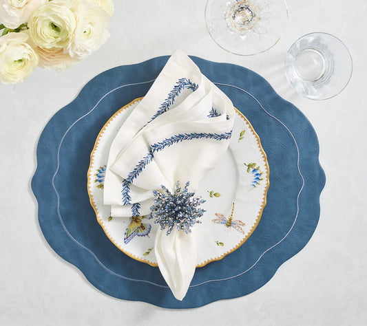 Tailored Blue Placemat, Set of 4