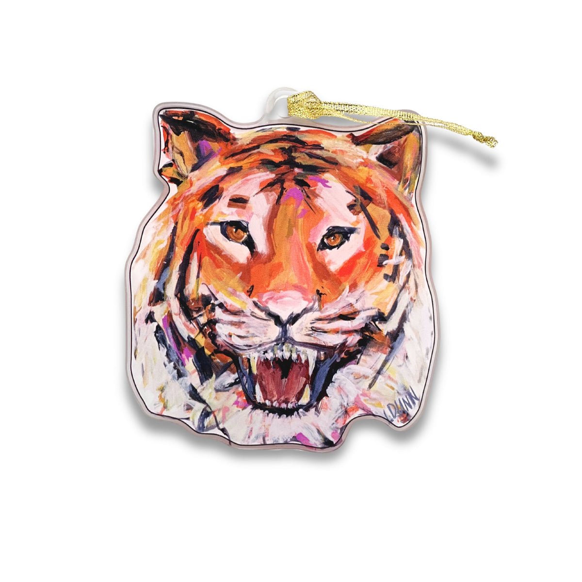 Clemson Tiger Orange Game Day Acrylic Ornament