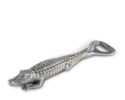 Pewter Alligator Handle Bottle Opener