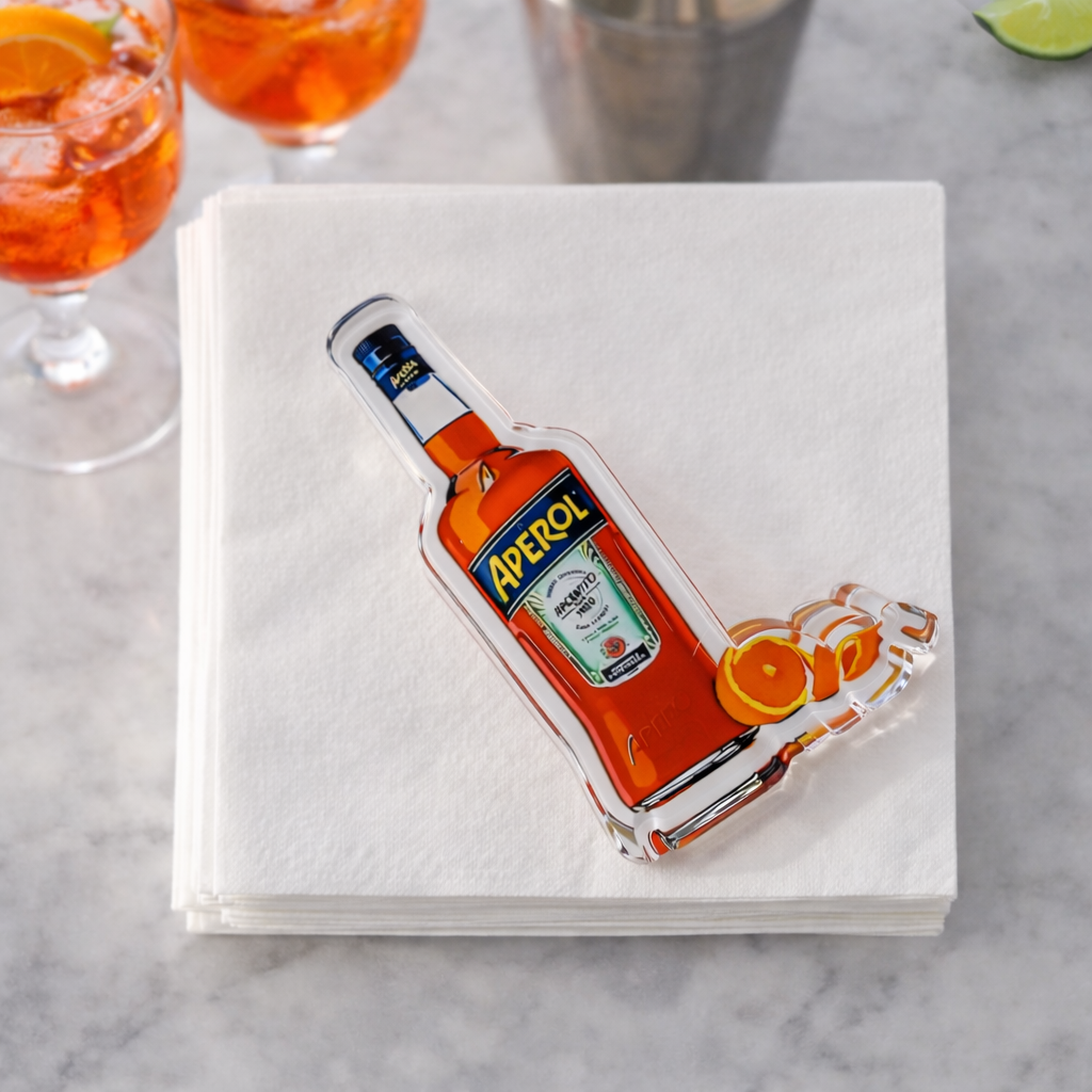 Acrylic Napkin Weight, Spritz Cocktail