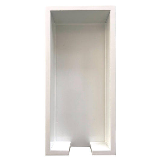 Long Skinny Neutral Lacquer Tray: White