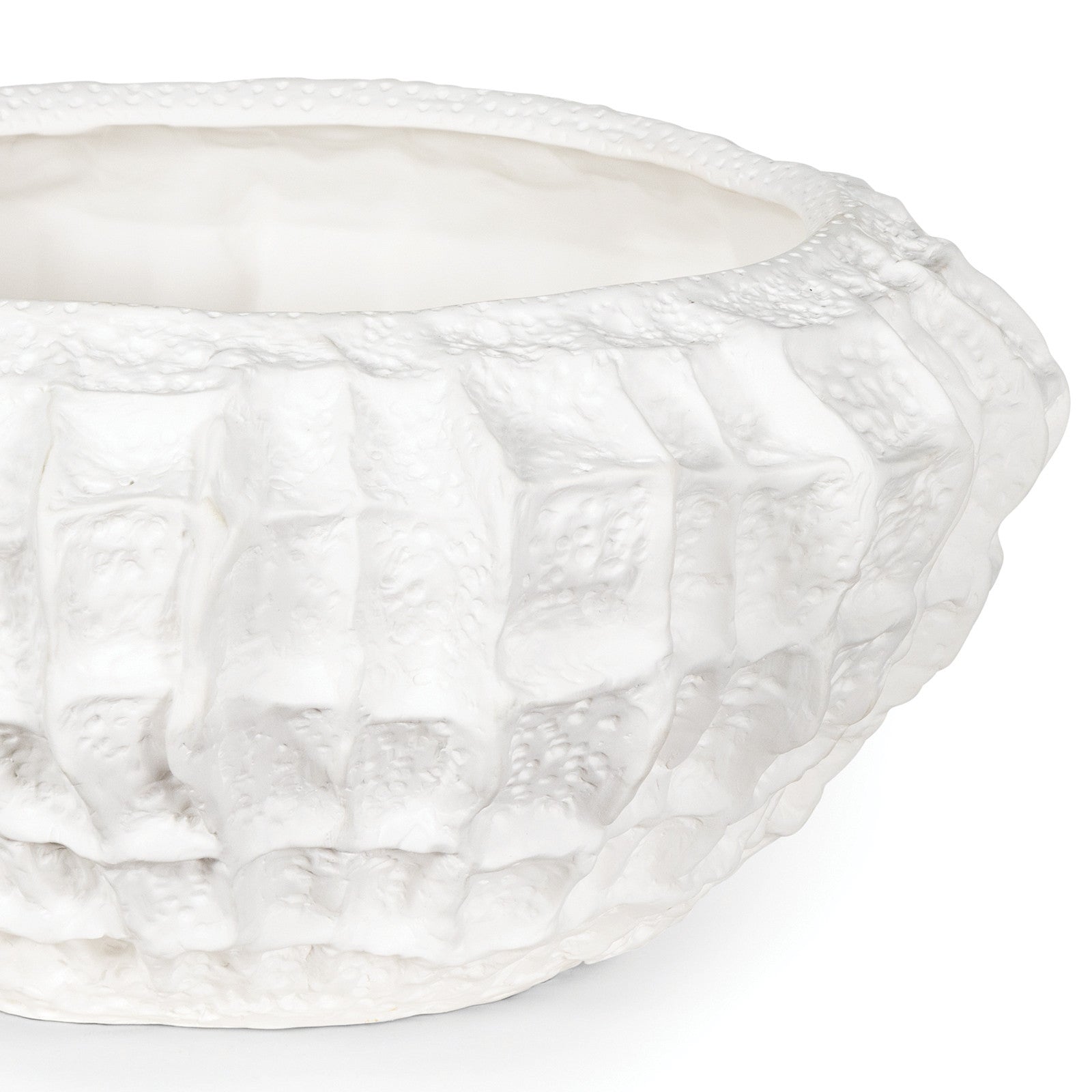 Caspian White Ceramic Bowl - Thumbnail 3