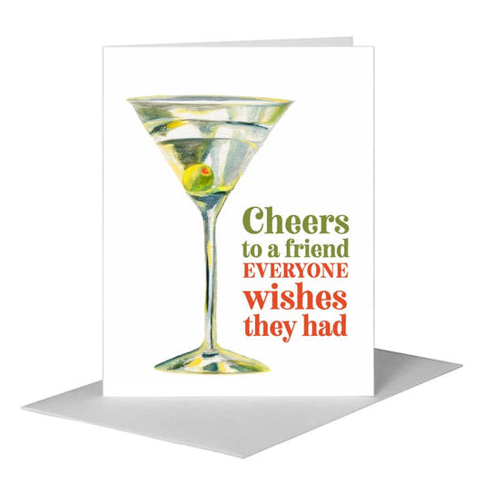Martini, Greeting Card (#7135S)
