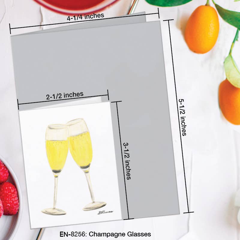 Champagne Glasses Card