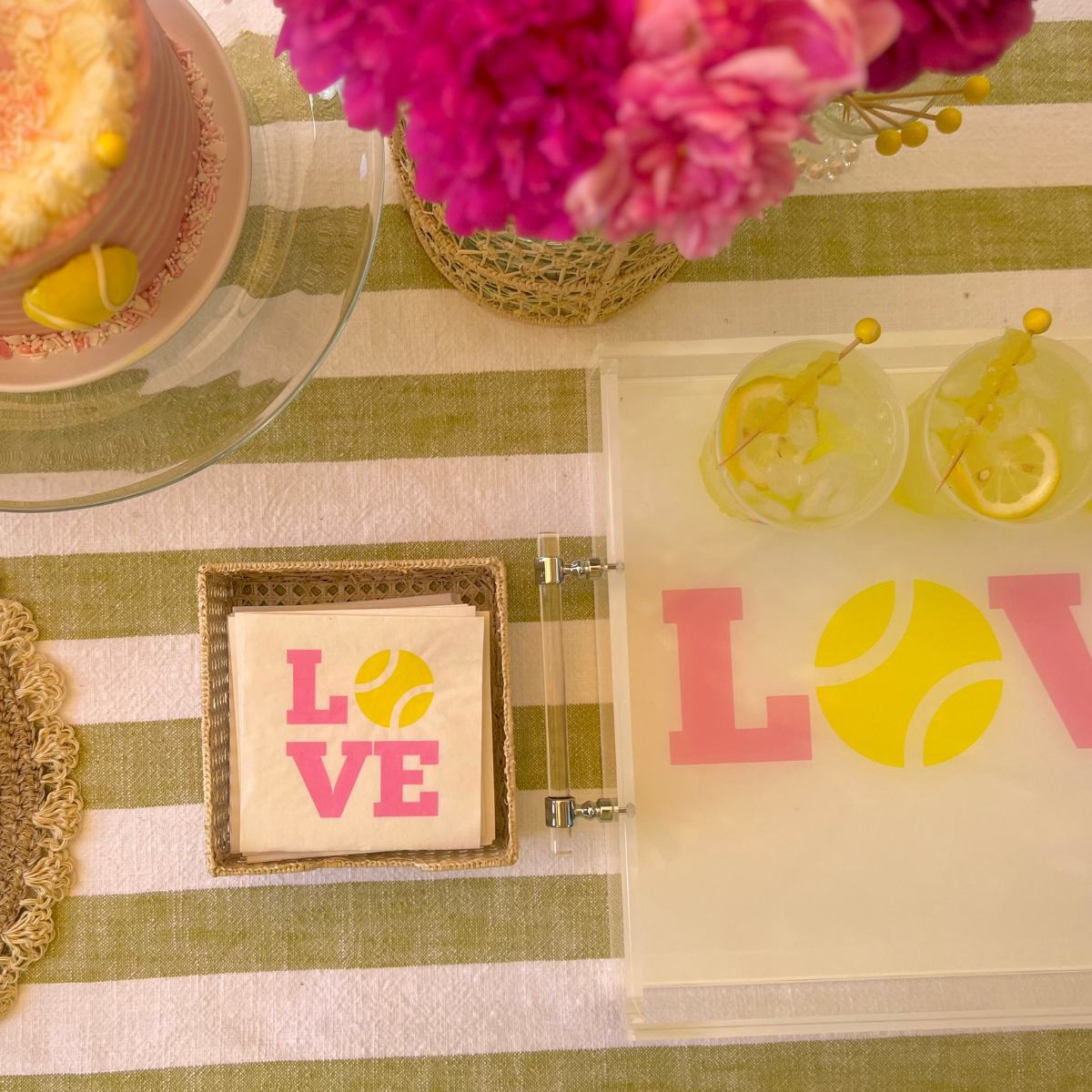 Tennis Love Cocktail Paper Napkins