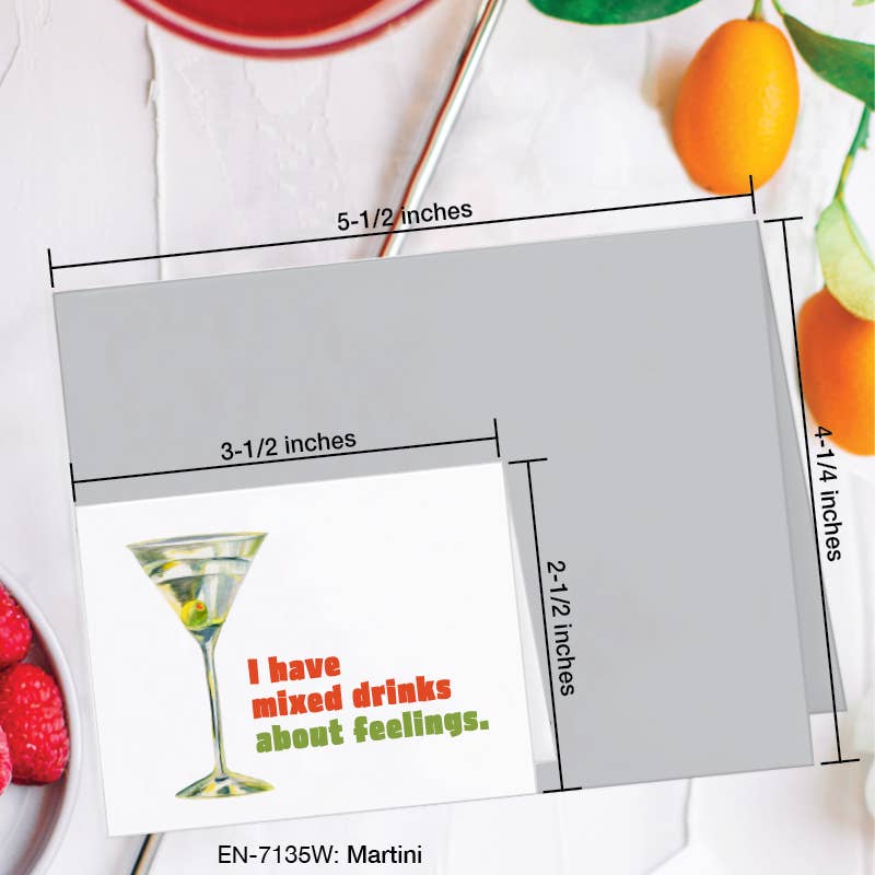Martini, Greeting Card (7135W): EN Card