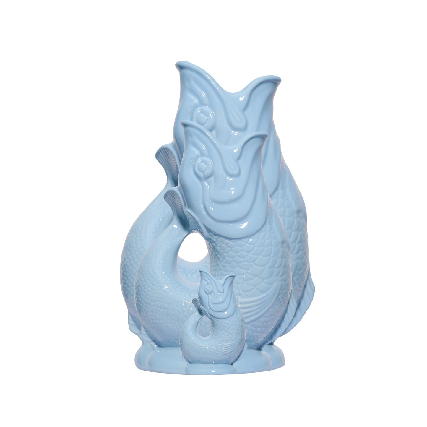 Pale Blue Gluggle Jug: XL