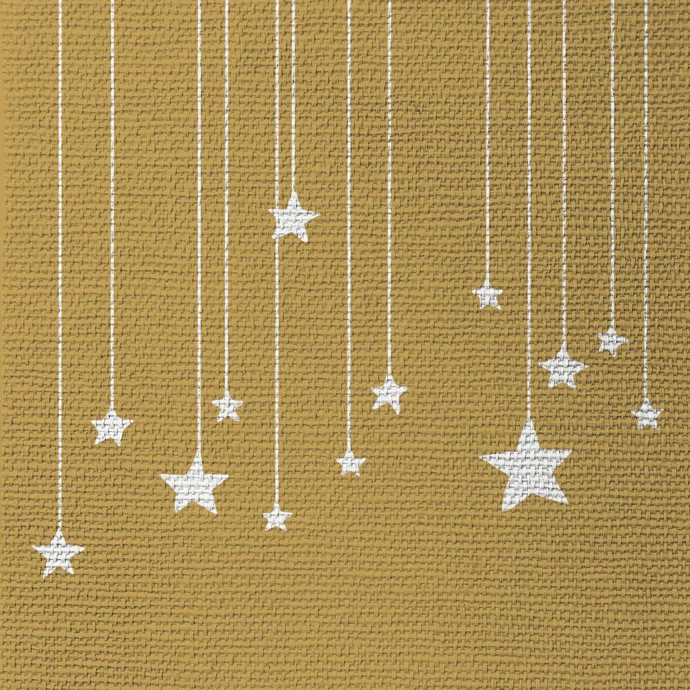 BEV- STARS ON CANVAS, GOLD