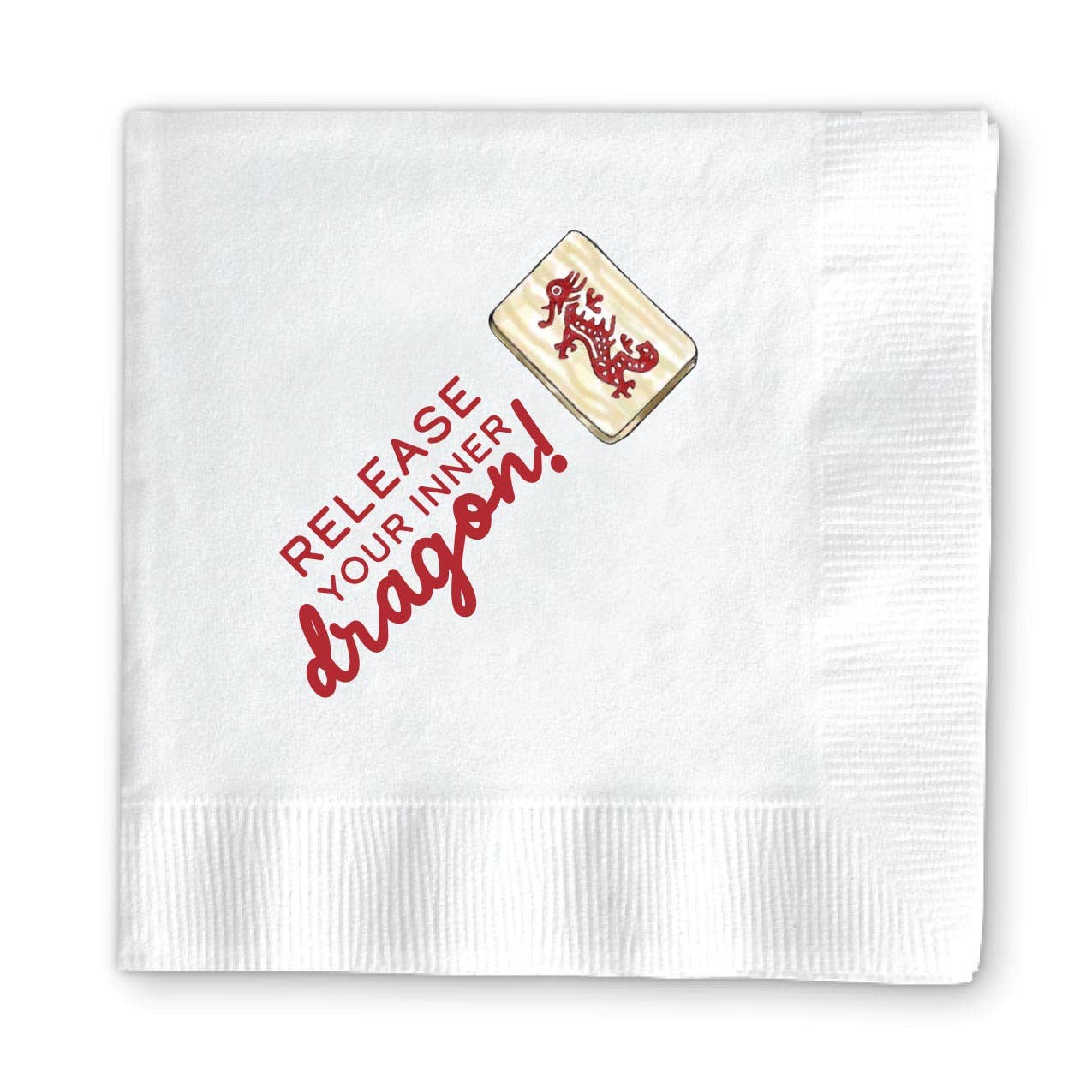 MAHJONG COCKTAIL NAPKINS: MAH-GIRLS