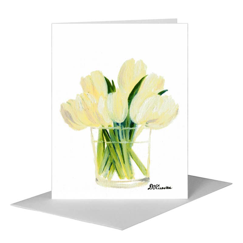 White Tulips Card