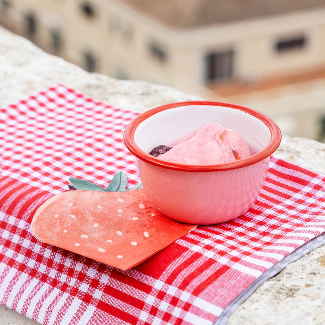 Bon Appetit Strawberry Shaped Paper Napkins