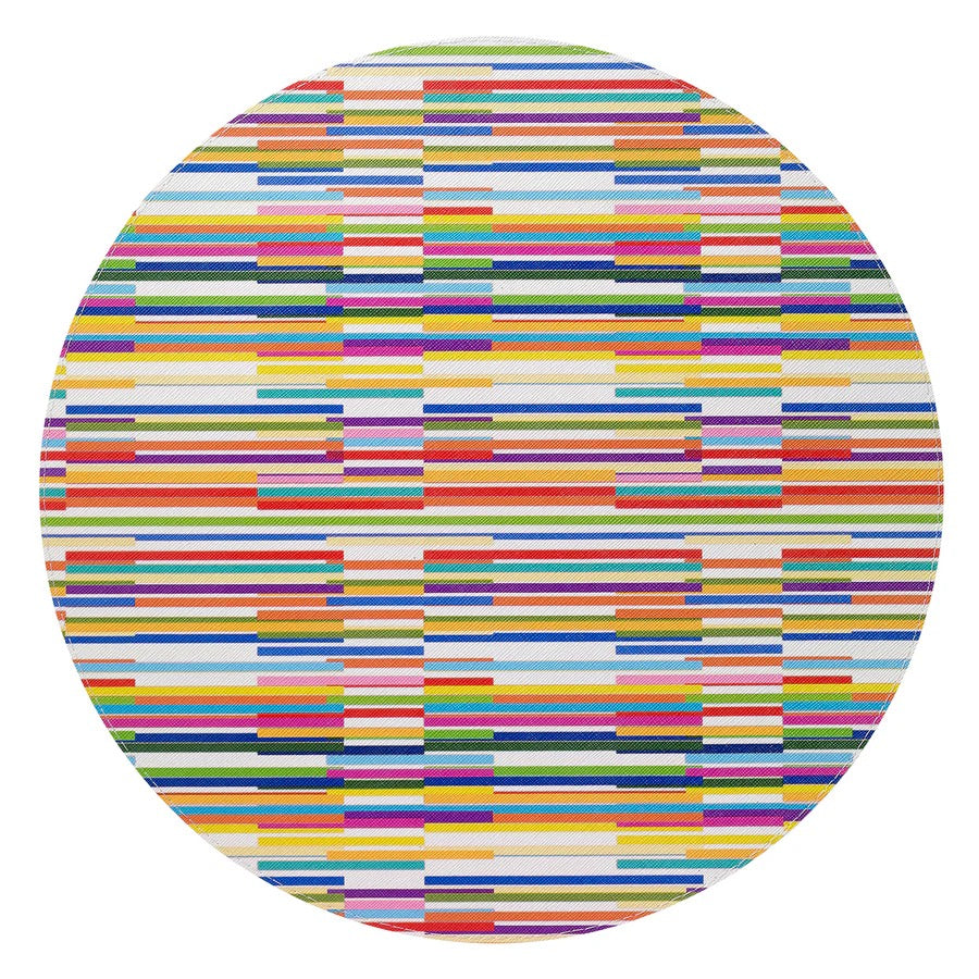 Barcode Multi 15" Rd Easy Care Placemat - Set of 4