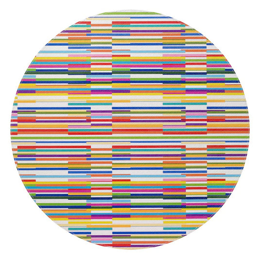 Barcode Multi 15" Rd Easy Care Placemat - Set of 4