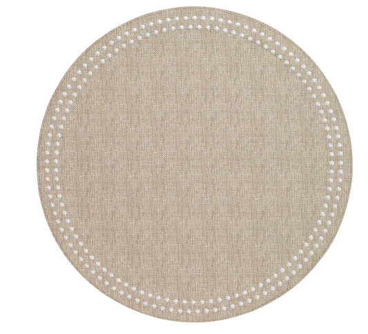 Pearl Easy Care Placemat - Set of 4 - Beige/White