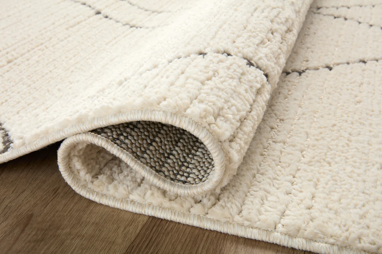 FAB-02 Ivory / Charcoal Rug,7'10 x 10'