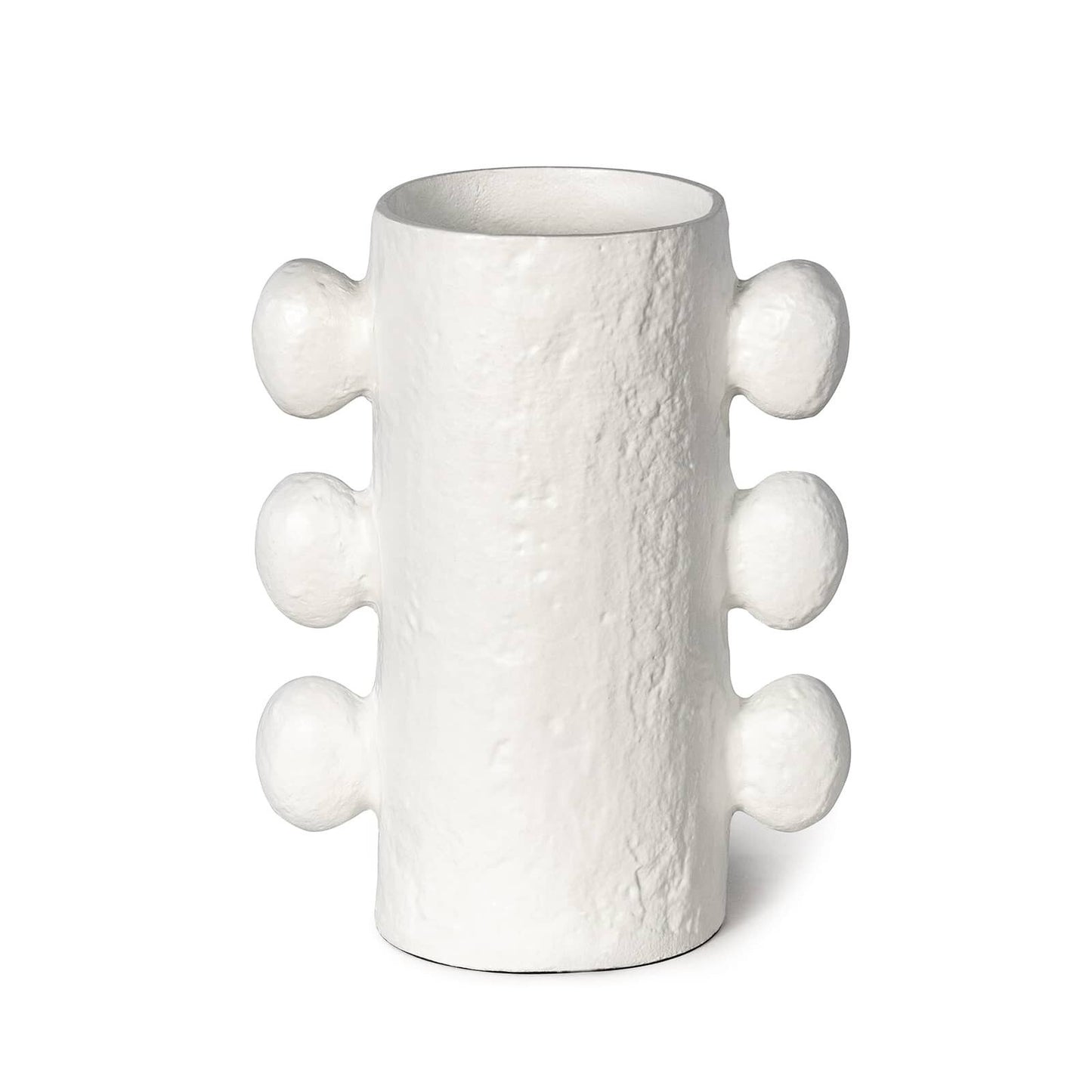 Sanya Metal Vase Small - White
