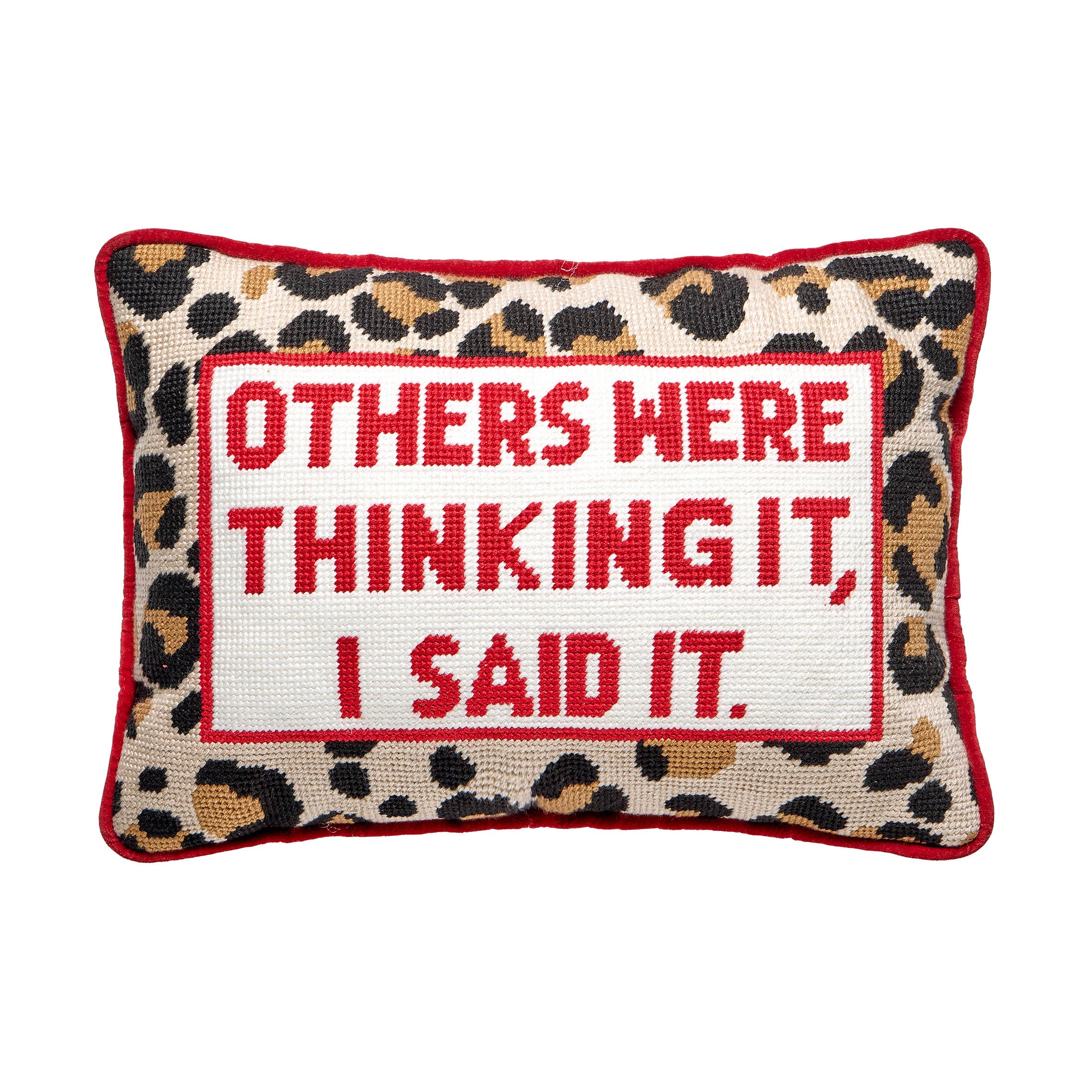 Others Were Thinking It Embroidered Pillow - Thumbnail 4