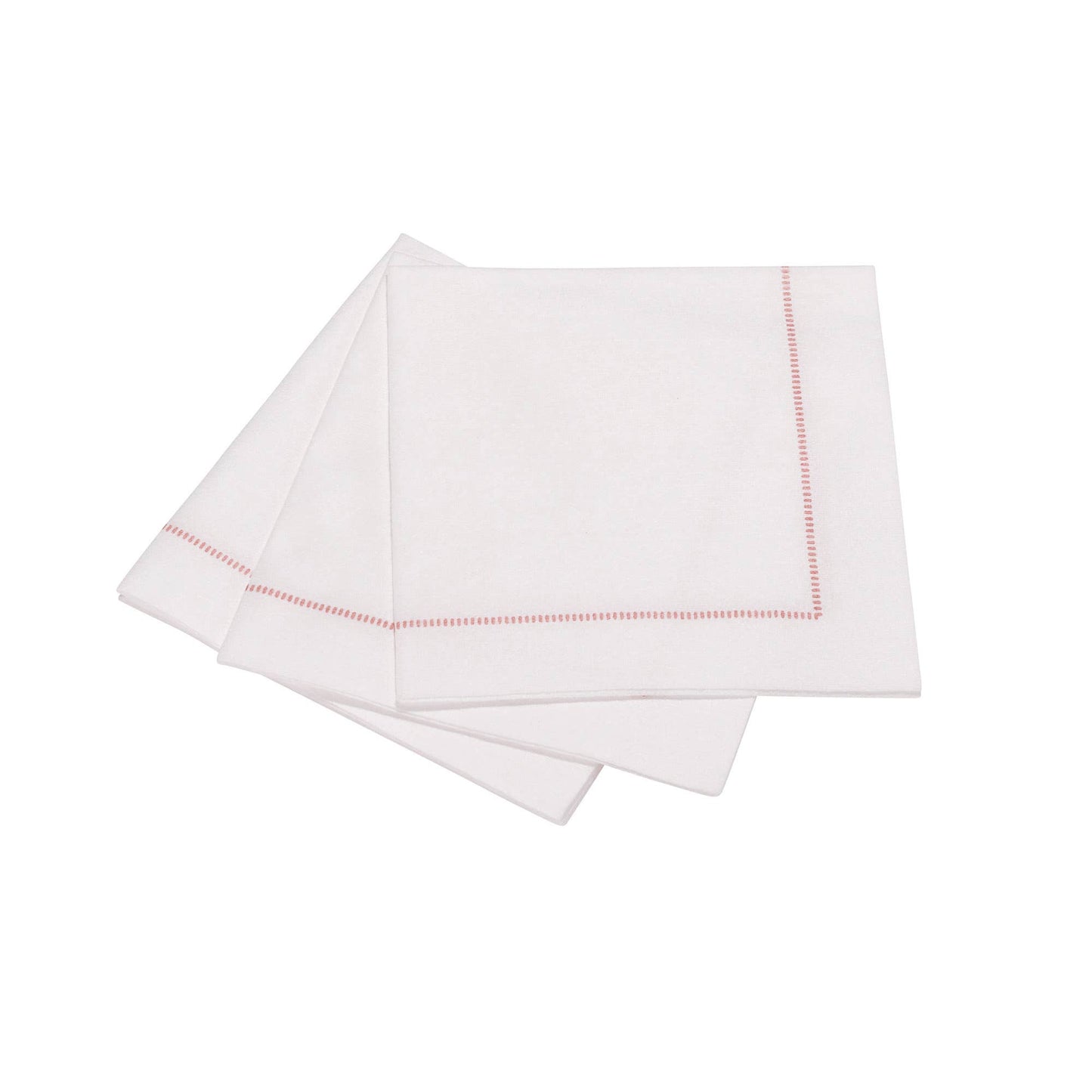 25ct Hemstitch Napkins | Dinner, Cocktail & Guest Size: Silver Grey / Guest Towel (33x40cm)