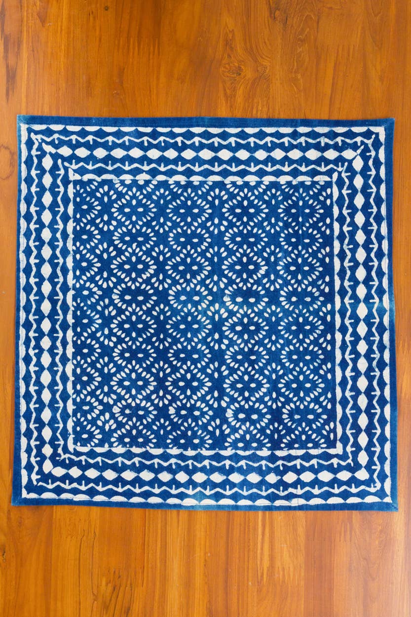 Indigo Block Print Napkin Set