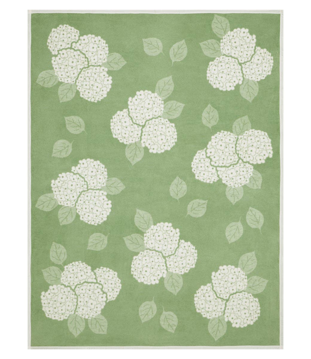 Hydrangeas Sage Blanket