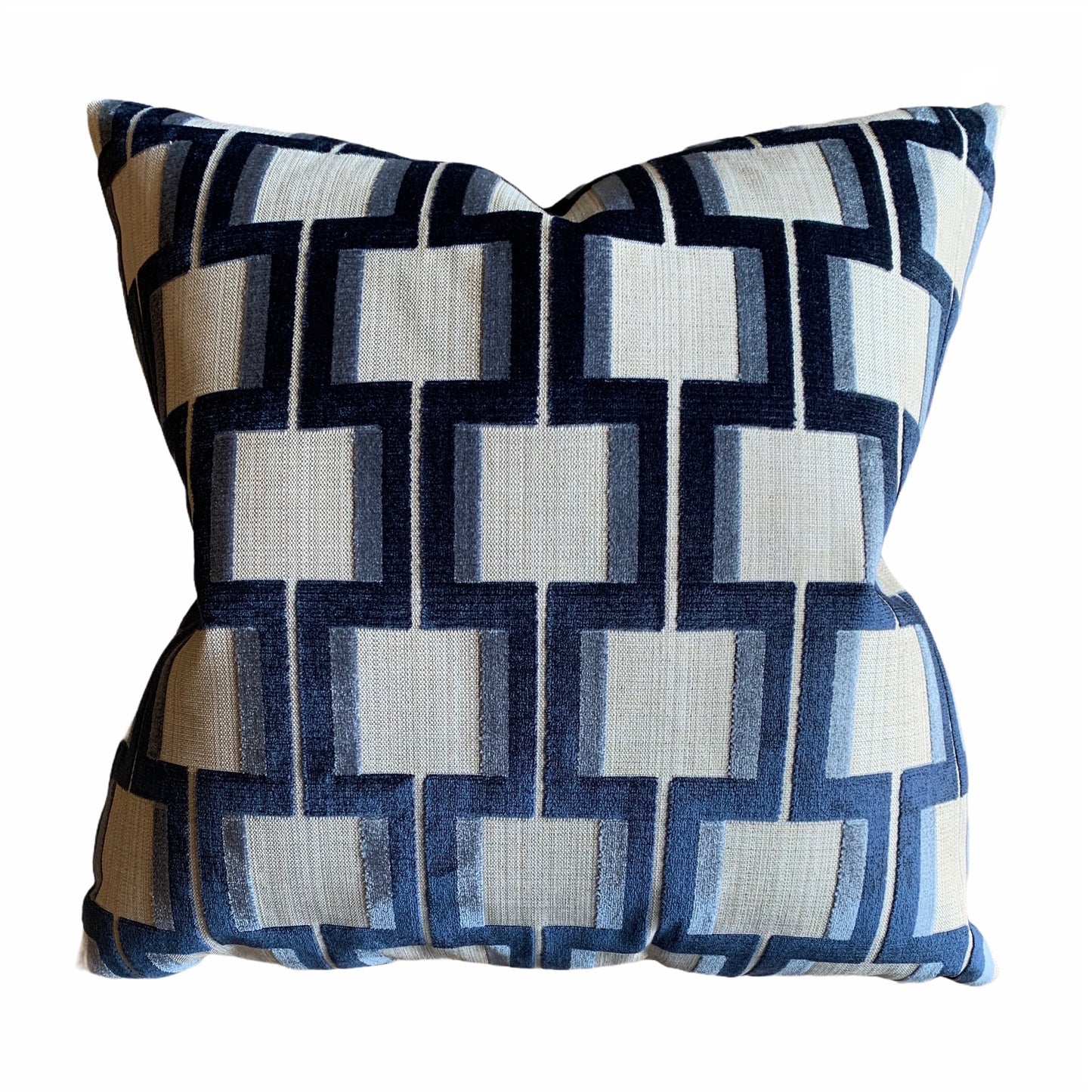 Wyndham Indigo Pillow, 22" x 22"