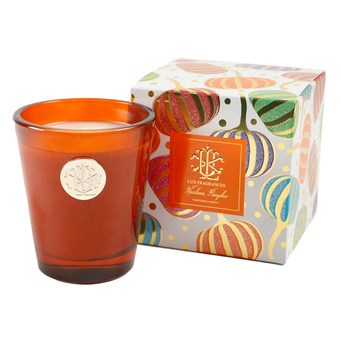 Lux Heirloom Pumpkin Candle 8oz Designer Box