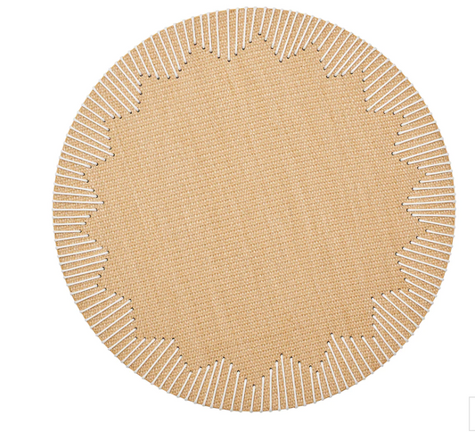 Dream Weaver Placemat in Natural & White