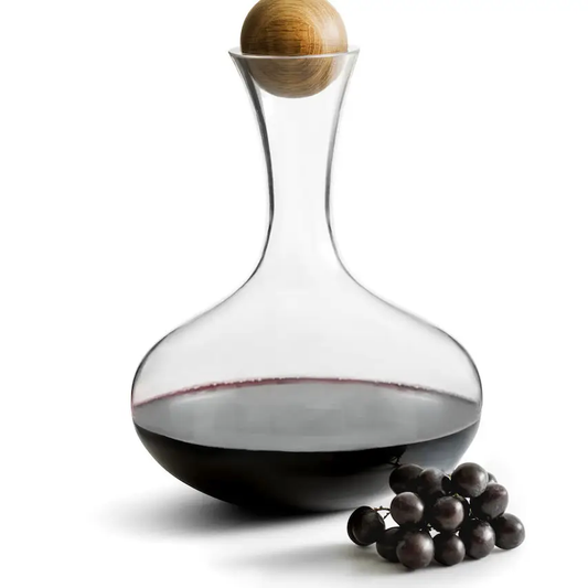 Red Wine Carafe with Oak Stopper