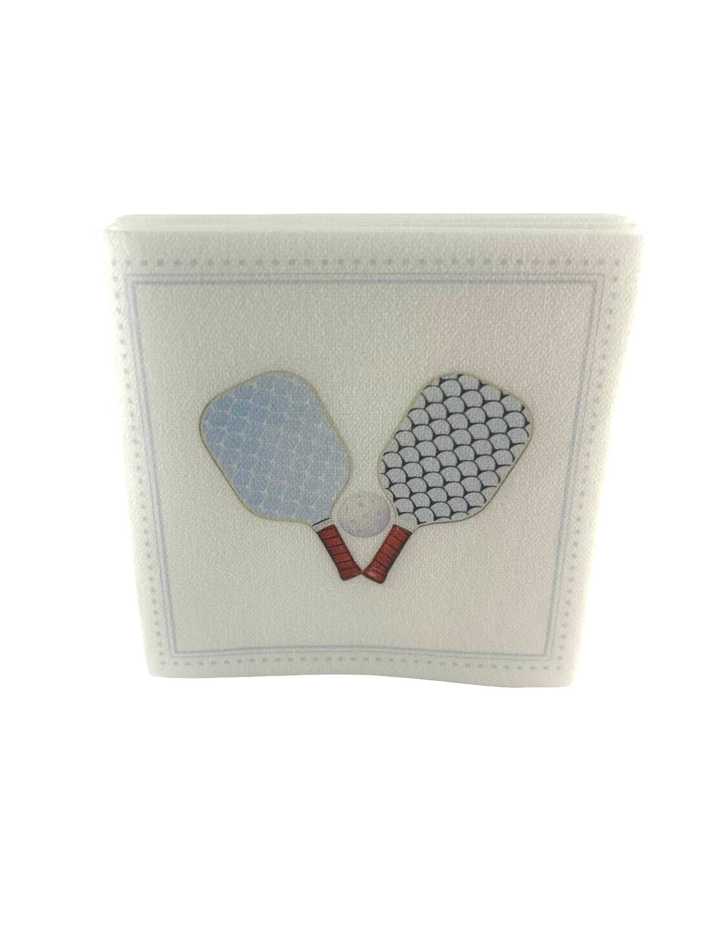 Linen-Feel Cocktail Napkins, Pickleball