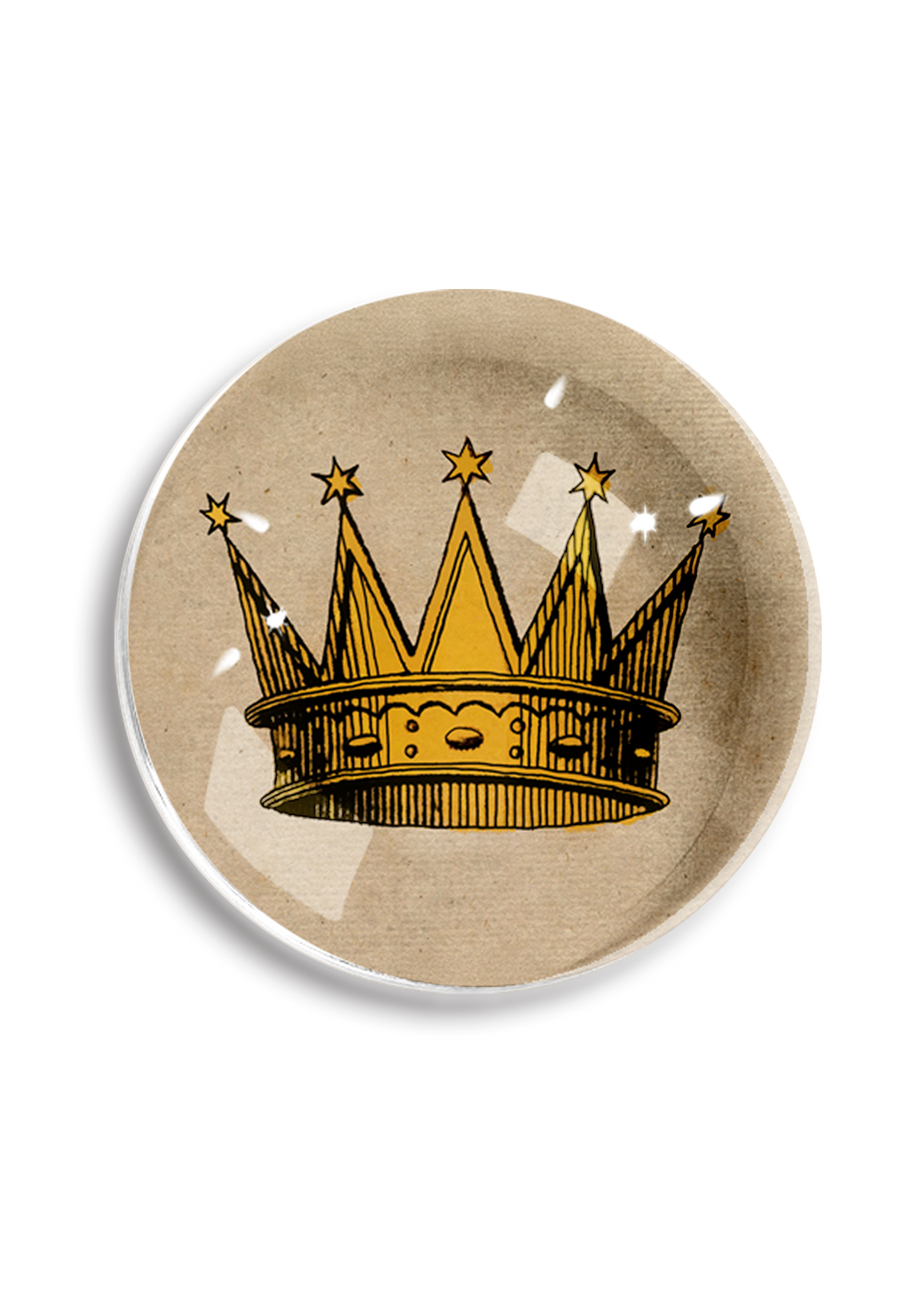17th Century Sun Crown Crystal Dome Paperweight
