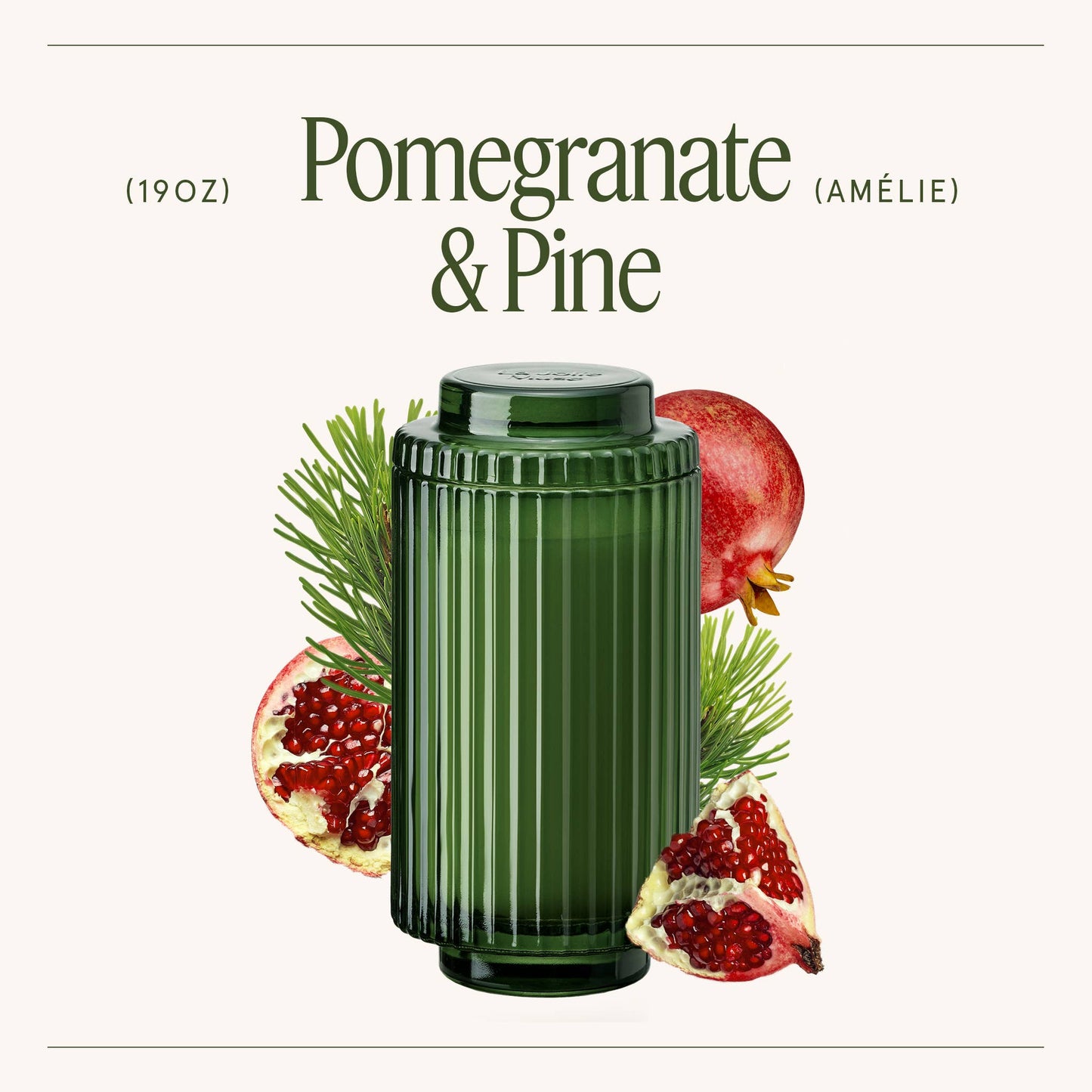 Amélie - Pomegranate & Pine 19oz Candle