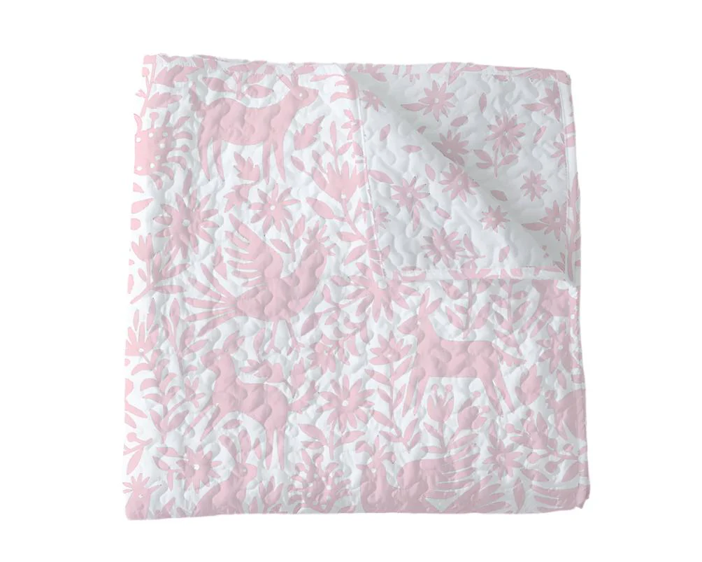 Piper Otomi in Light Pink Baby Blanket