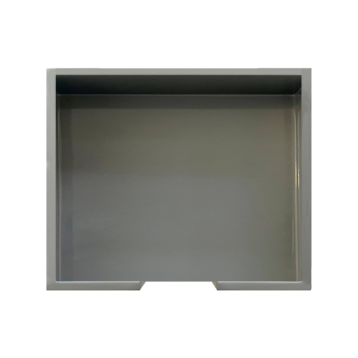 Large Neutral Lacquer Tray: Gray