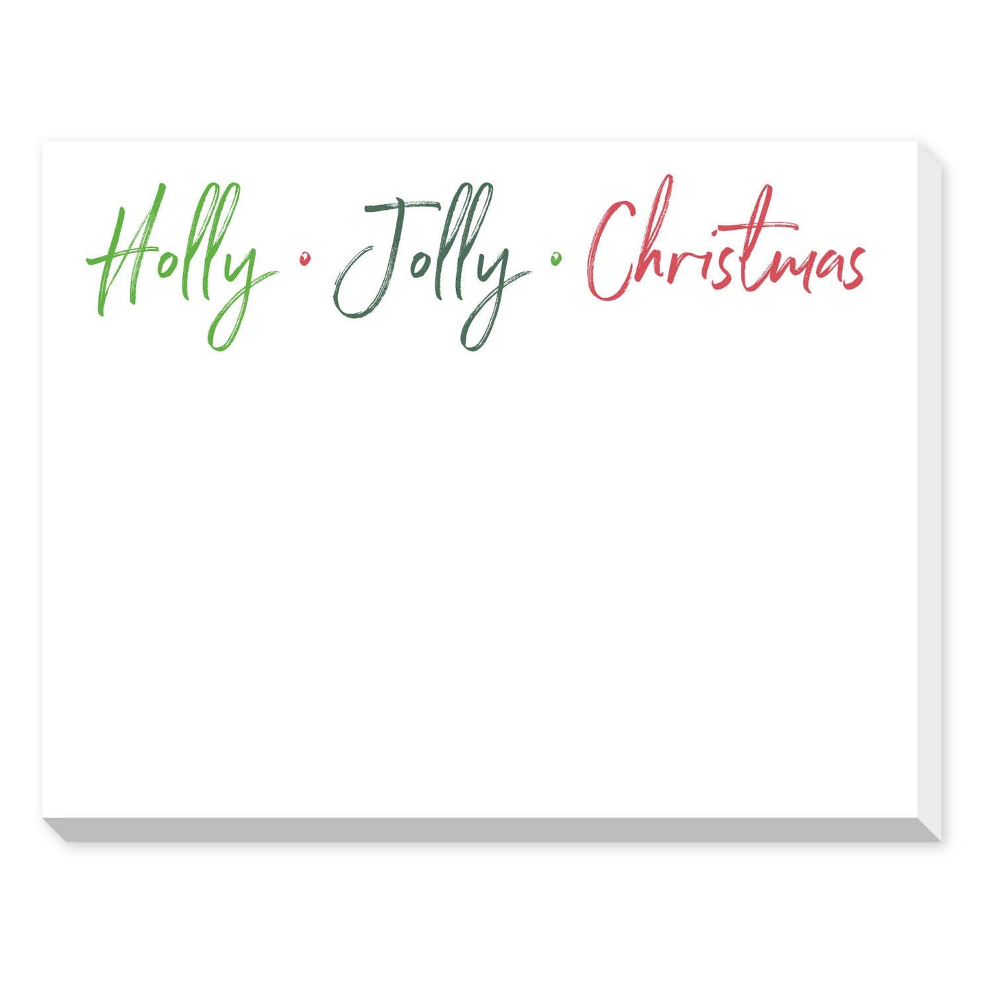 HOLLY, JOLLY, CHRISTMAS DITTIE NOTEPAD