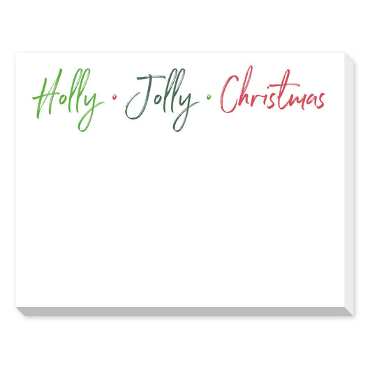 HOLLY, JOLLY, CHRISTMAS DITTIE NOTEPAD