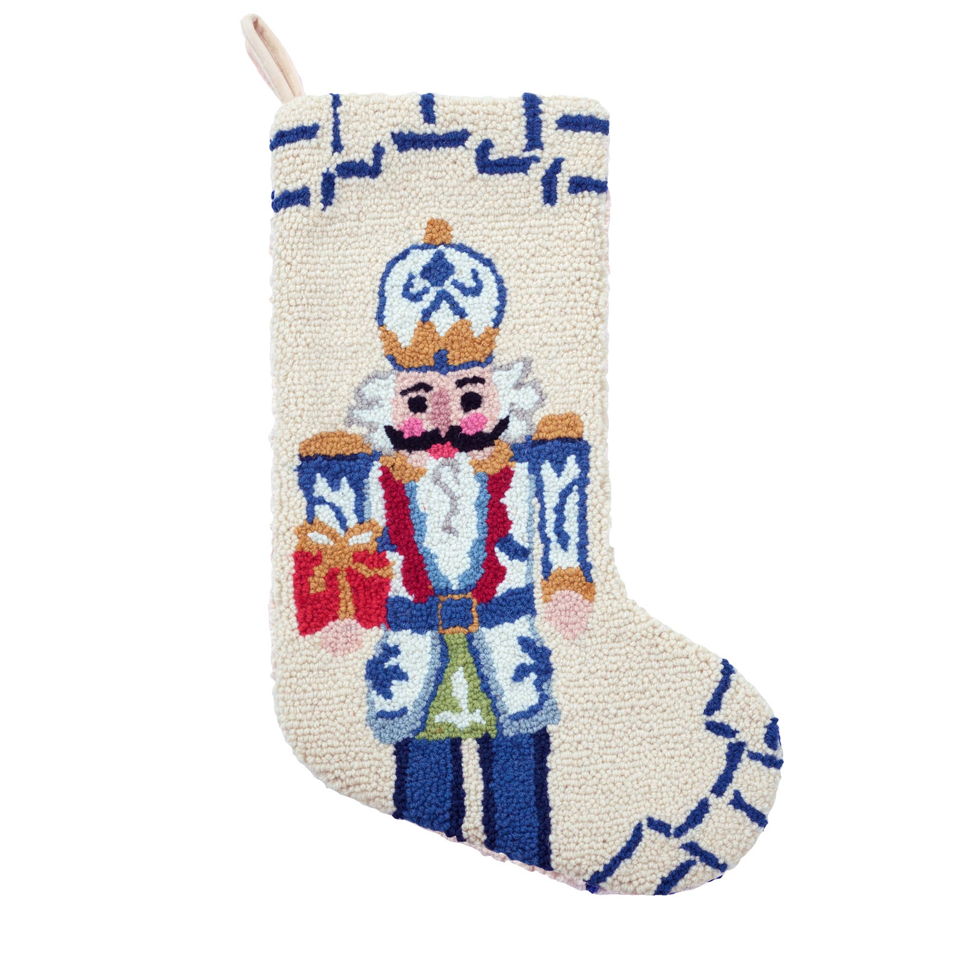 Chinoiserie Nutcracker Hook Stocking