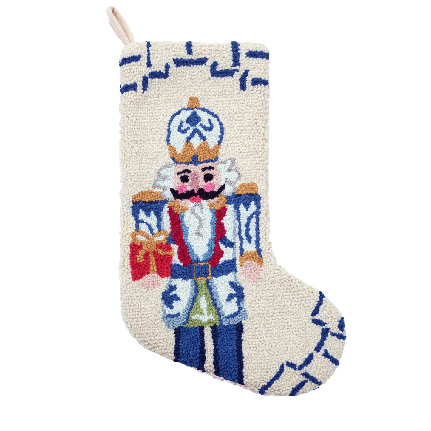Chinoiserie Nutcracker Hook Stocking